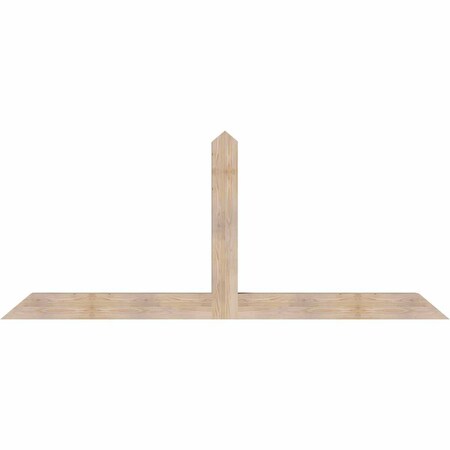 Ekena Millwork Portland Smooth Timber Gable Bracket, Douglas Fir, 96"W x 40"H x 5 1/2"D x 5 1/2"F, 10/12 Pitch GBW096X40X0606POR00SDF